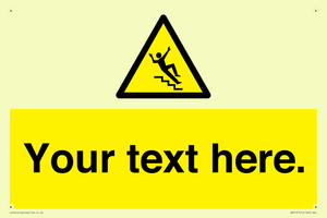 Custom Slippery Stairs Sign